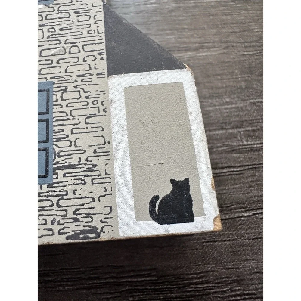 1991 The Cat's Meow Governor Snyder Mansion Series IX Signed Faline Shelf Sitter